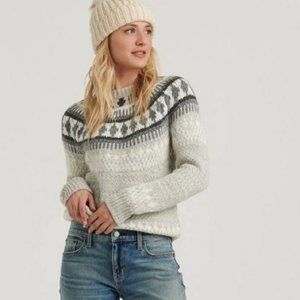 NWT LUCKY BRAND Bold FairIsle Sweater Size S, NWT.
